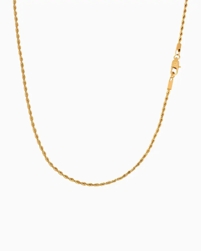 CLEAN ROPE CHAIN - 2MM GOLD Chains