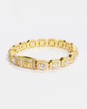 CLUSTERED TENNIS BRACELET - 7MM GOLD Bracelets