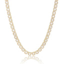 CLUSTERED TENNIS CHAIN - 10MM GOLD Chains