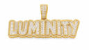AI illustrative image of the LUMINITY pendant in gold