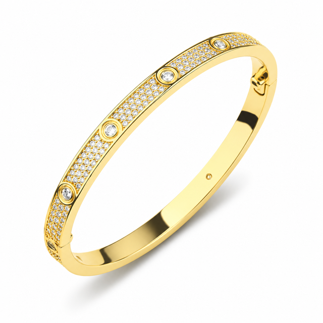 Diamond Love Bangle