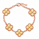 Gold-colour engraved bracelet in Rose Gold