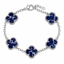 925 Clover Bracelet Peter Blue 925 Sterling Silver