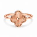 Clover Ring, Gold colour, Rose Gold finish