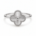 Clover Ring, Gold colour, White Gold finish