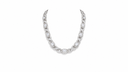 AI-generated illustrative White Gold finish for Infinite Eye Necklace; confirm finish against the physical product.