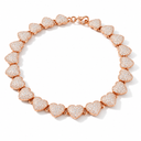 AI-generated illustrative Rose Gold finish for HEART BRACELET. Verify the finish against the physical product.