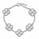 Gold-colour engraved bracelet in 925 Sterling Silver