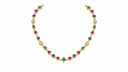 AI-generated illustrative Gold finish for Geometric Diamond Chain; finish depiction may differ from the physical product