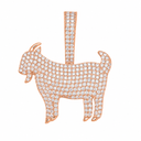 AI-generated illustrative Rose Gold finish of the Goat Pendant