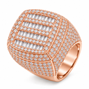 AI illustrative Rose Gold finish image of the iced box ring