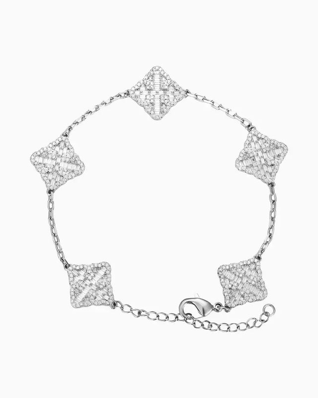 ICED CLOVER BRACELET