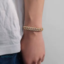 ICED CUBAN BRACELET - 10MM GOLD Bracelets