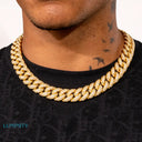 ICED CUBAN CHAIN 14MM - GOLD - Chains
