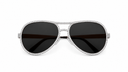 AI-generated illustrative White Gold finish for ICED FRAMES; finish depiction may differ from the physical product