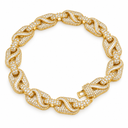 AI illustrative Gold finish image of the Infinite Baguette Bracelet