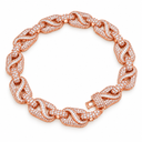 AI illustrative Rose Gold finish image of the Infinite Baguette Bracelet