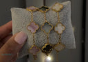Large Mother of Pearl clover Bracelets