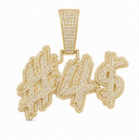CUSTOM NAME ICED PENDANT — original product photograph, border removed