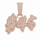 CUSTOM NAME ICED PENDANT — original product photograph, border removed