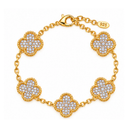 Crystal Gold 925 Sterling Silver with Gold Plating - AI-generated illustrative product image