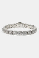 MOISSANITE 925 CLUSTERED TENNIS BRACELET - 10MM Bracelets