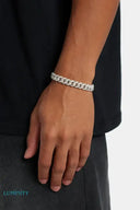 MOISSANITE 925 CUBAN BRACELET - 8MM - Bracelets
