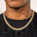 MOISSANITE CUBAN CHAIN - 8MM GOLD Chains