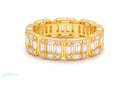 MOISSANITE BAGUETTE HOOP RING - Rings
