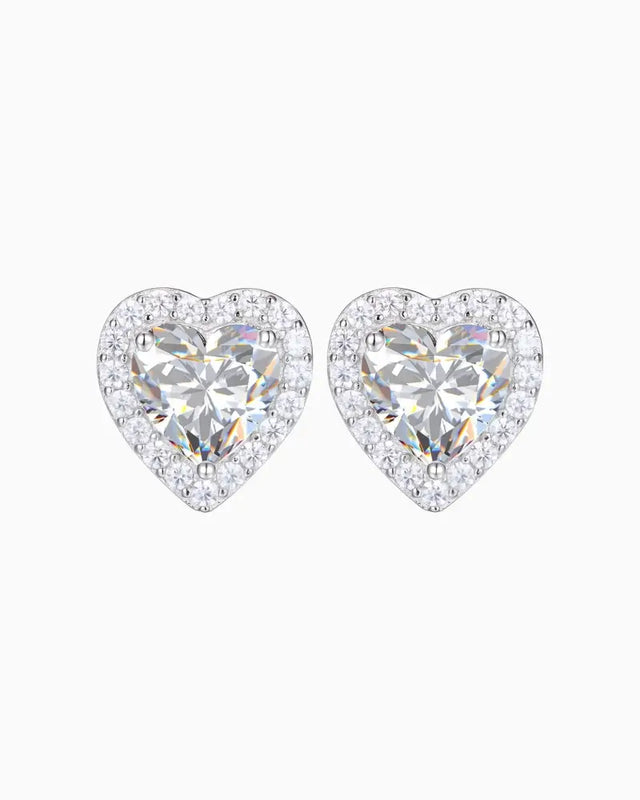MOISSANITE BIG LOVE STUDS