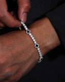 MOISSANITE BLACK CLOVER TENNIS BRACELET Bracelets