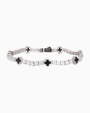 MOISSANITE BLACK CLOVER TENNIS BRACELET Bracelets
