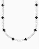 MOISSANITE BLACK CLOVER TENNIS CHAIN Chains
