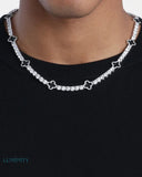 MOISSANITE BLACK CLOVER TENNIS CHAIN Chains