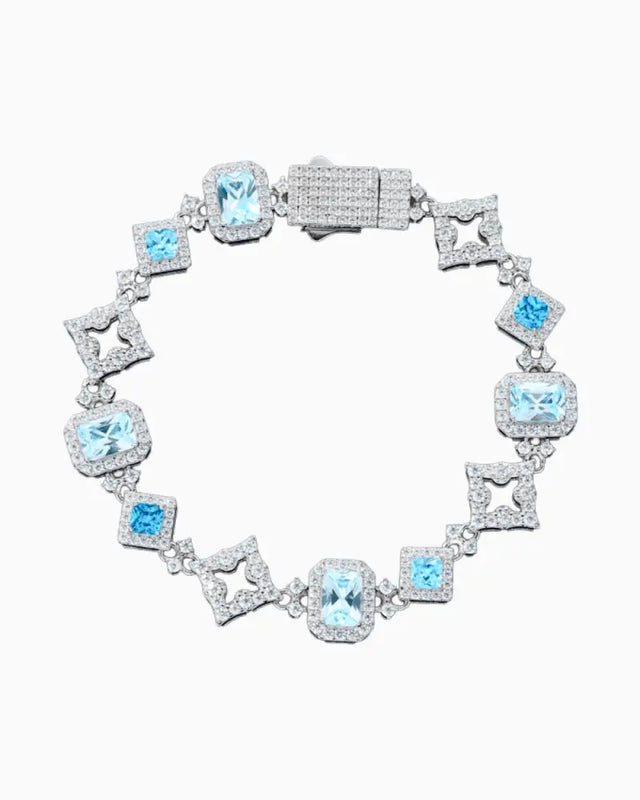 MOISSANITE BLUE FROST BRACELET