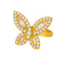 MOISSANITE BUTTERFLY RING - GOLD Rings