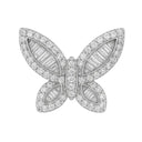 MOISSANITE BUTTERFLY RING - WHITE GOLD Rings