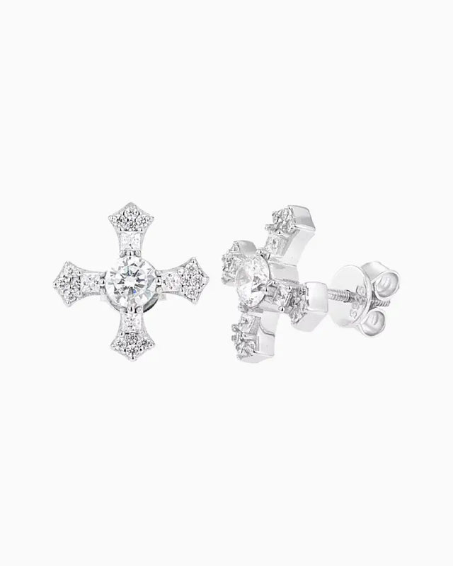 MOISSANITE CROSSWIRE STUDS