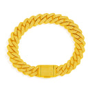 MOISSANITE CUBAN BRACELET 12MM- GOLD Bracelets