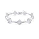 MOISSANITE CUBAN CLOVER BRACELET - Bracelets