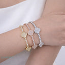 MOISSANITE CUBAN CLOVER BRACELET - Bracelets