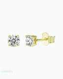 MOISSANITE DIAMOND STUDS - 5MM Earrings