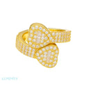 MOISSANITE DOUBLE HEART RING - Rings