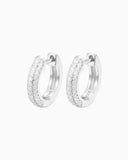 MOISSANITE FROSTY HOOPS EARRINGS Earrings