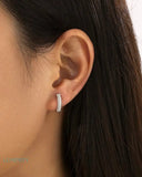 MOISSANITE FROSTY HOOPS EARRINGS Earrings