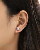 MOISSANITE HALO EARRINGS Earrings