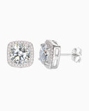 MOISSANITE HALO EARRINGS Earrings