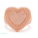 MOISSANITE HEART RING - WHITE GOLD - Rings