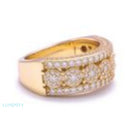 MOISSANITE HOOP RING - GOLD Rings