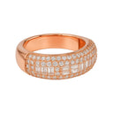 MOISSANITE HOOP RING - ROSE GOLD Rings